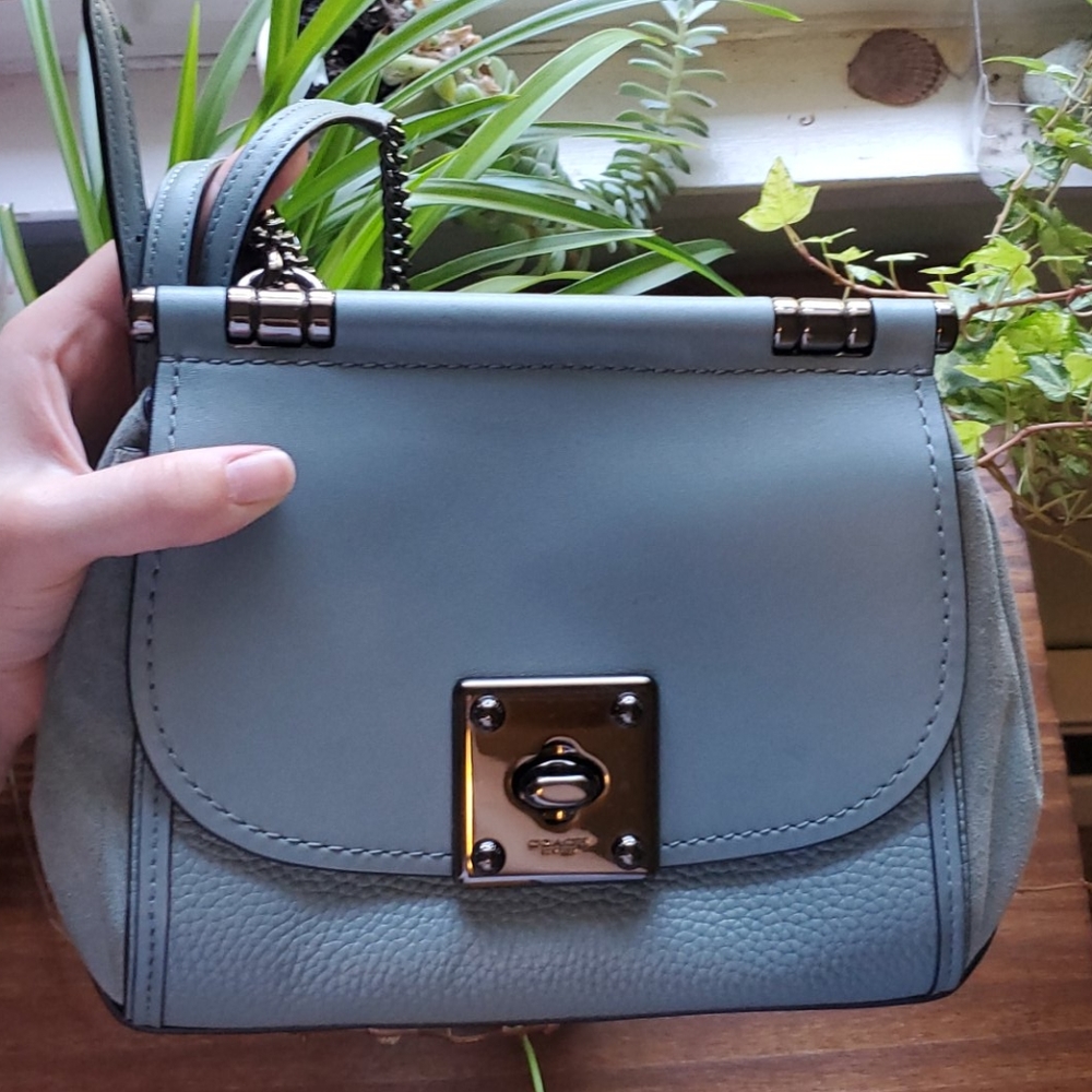Jade Coach Drifter crossbody purse